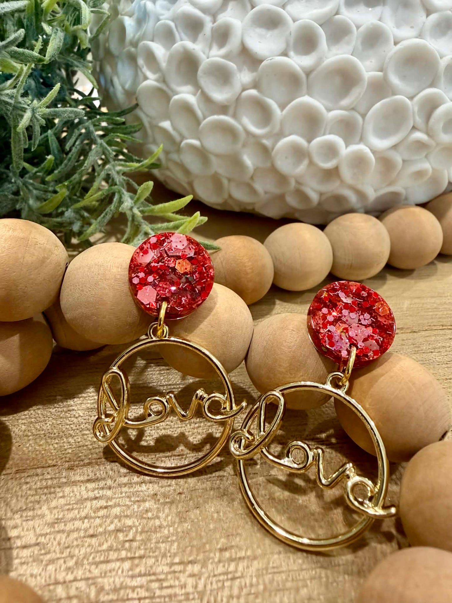 Valentine's "Love" Earrings