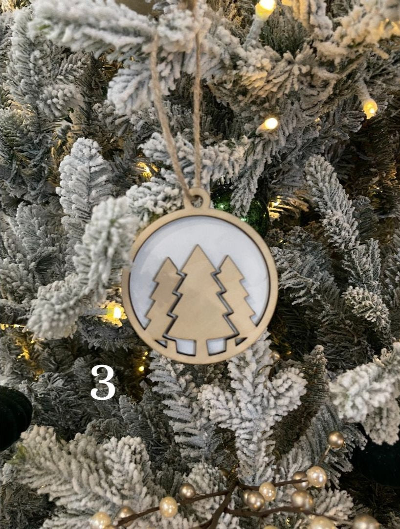 Christmas Tree Ornaments - Set of 3