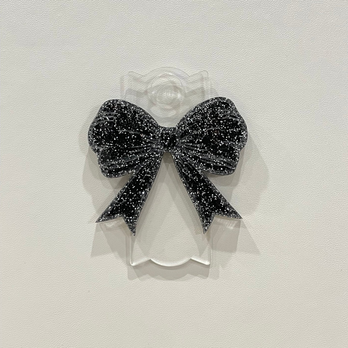 Stanley Topper - Black Glitter Bow