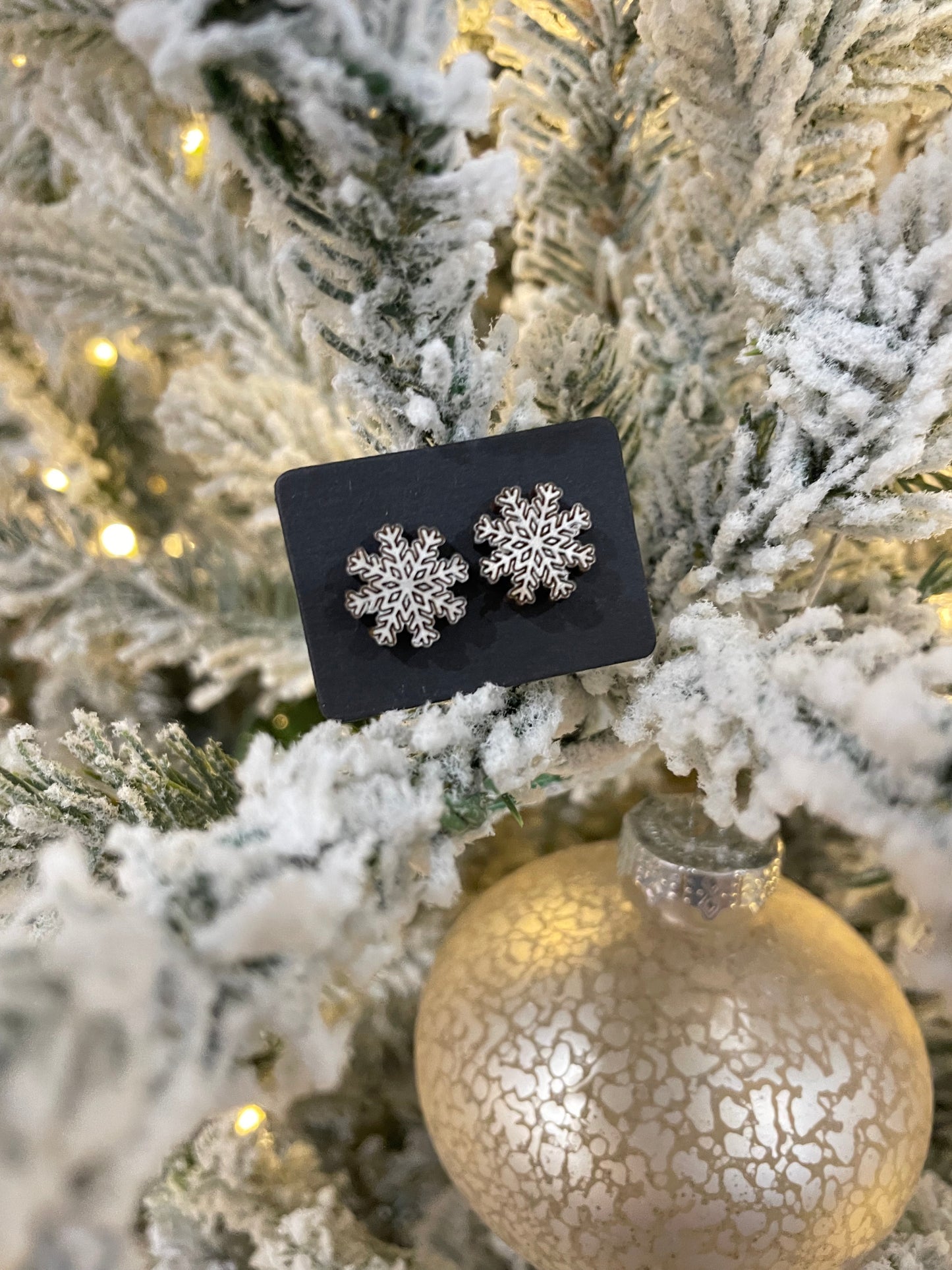 Snowflake Stud Earrings