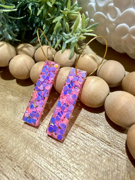 Sweet Confetti Bar Earrings