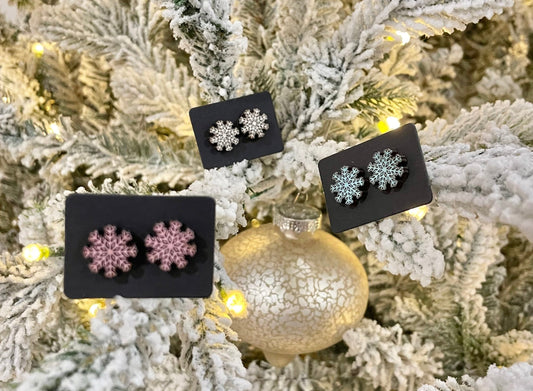 Snowflake Stud Earrings